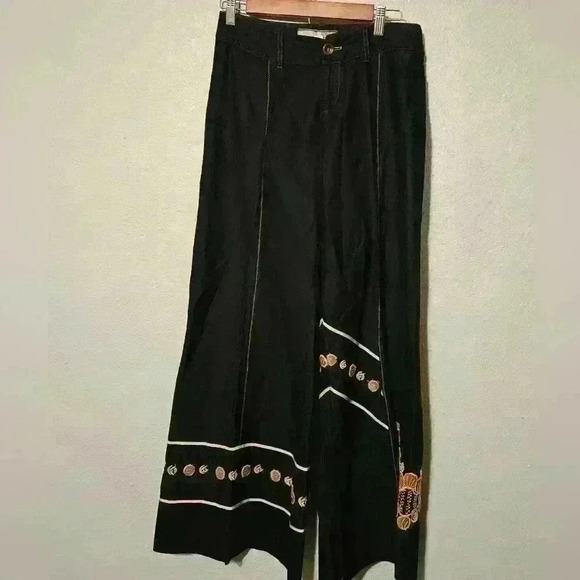 BURNING TORCH WIDE LEG PANTS - Picture 1 of 5